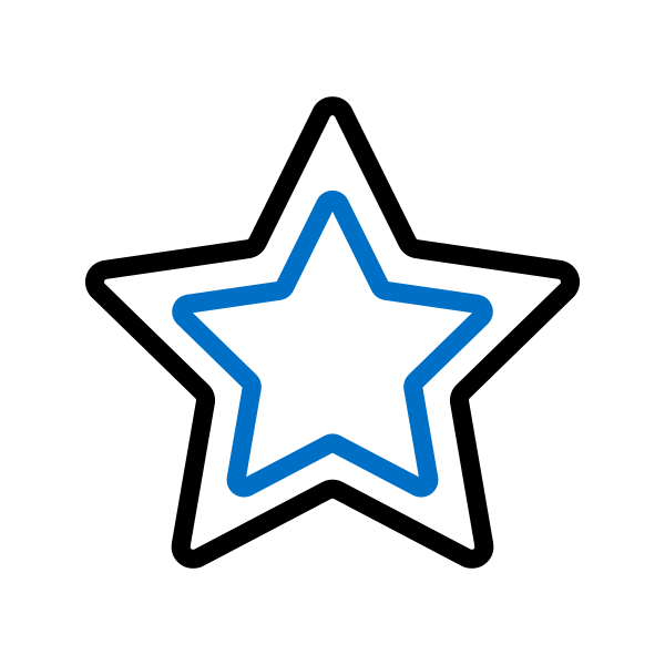 satisfaction white icon