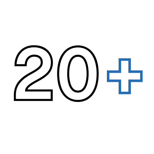 20+ years icon